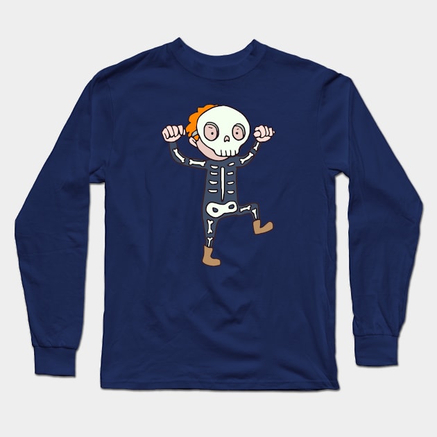 Parody skull mask Long Sleeve T-Shirt by americanauthors